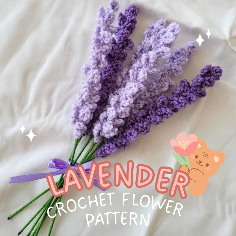 lavender flower crochet Lavender Crochet Pattern – made with april