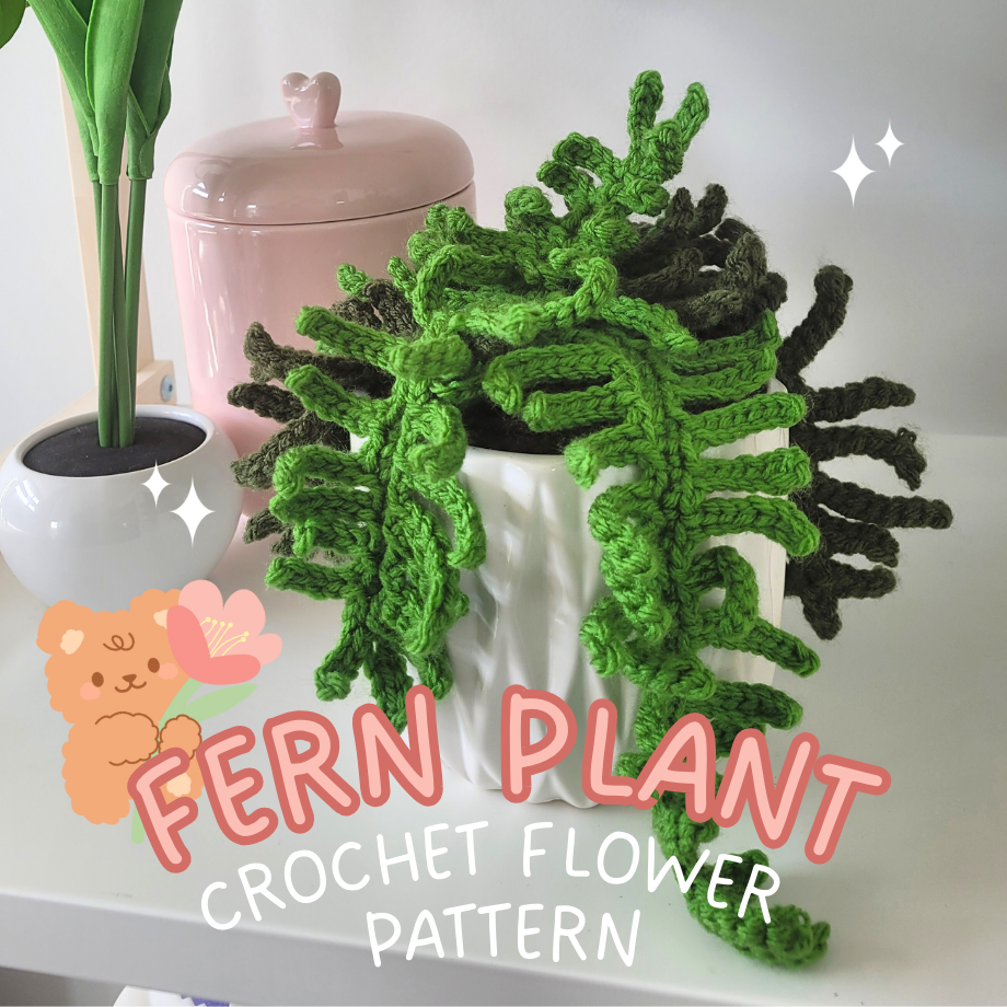 house plant crochet pattern Fern Plant Crochet Pattern – made with april