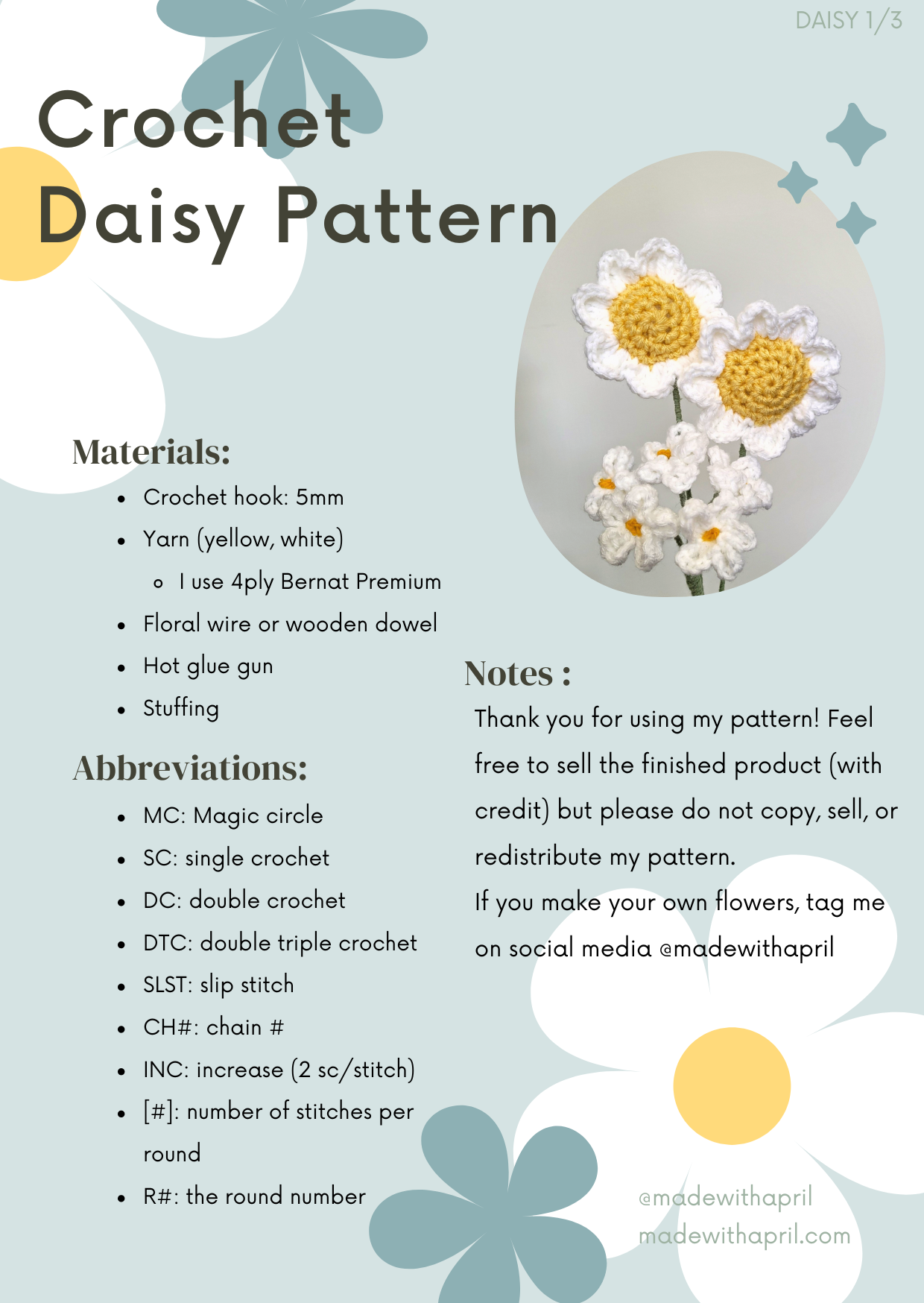 Daisy Crochet Pattern