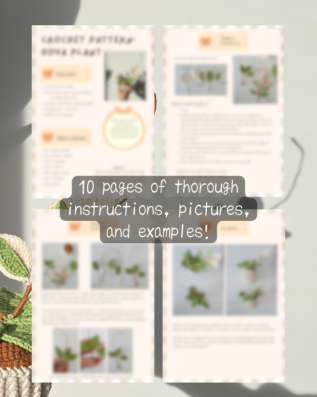 Crochet Hoya Plant Pattern